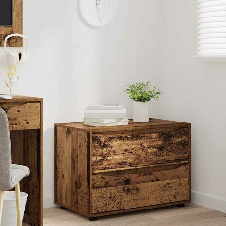 Opbergkast Oud Hout 80 x 48 x 57 cm Bewerkt hout 5