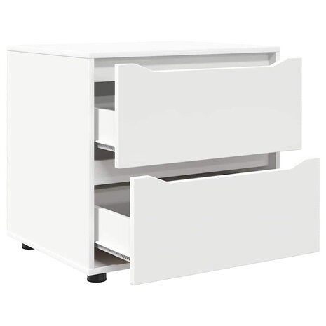 Opbergkast Wit 60 x 48 x 57 cm Bewerkt hout 5