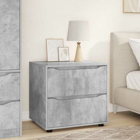 Opbergkast Beton Grijs 60 x 48 x 57 cm Bewerkt hout 1