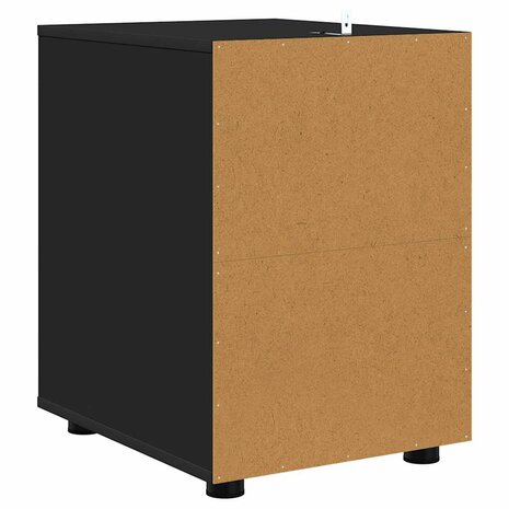 Opbergkast Zwart 40 x 48 x 57 cm Bewerkt hout 8