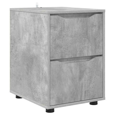 Opbergkast Beton Grijs 40 x 48 x 57 cm Bewerkt hout 2