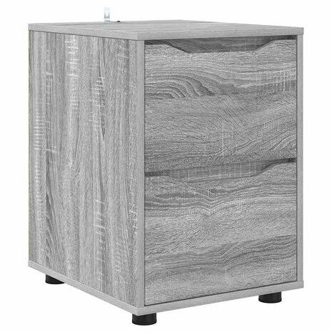 Opbergkast Grijs Sonoma 40 x 48 x 57 cm Bewerkt hout 2