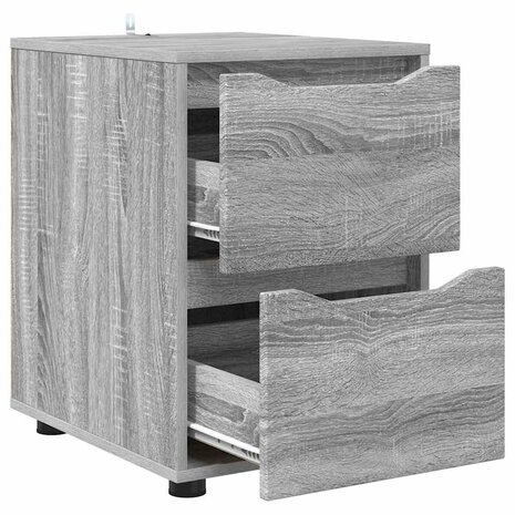 Opbergkast Grijs Sonoma 40 x 48 x 57 cm Bewerkt hout 5