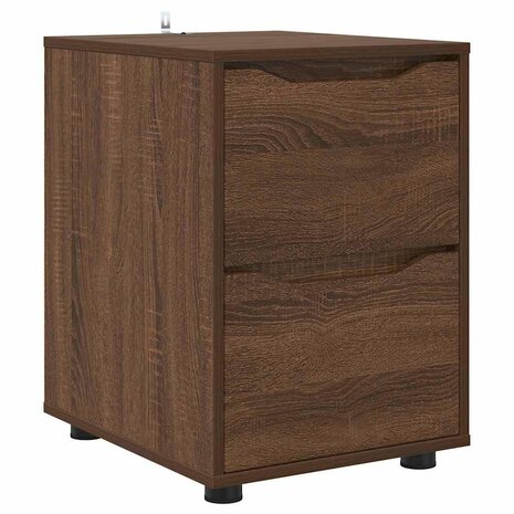 Opbergkast Bruin Eiken 40 x 48 x 57 cm Bewerkt hout 2