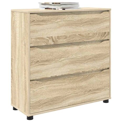 Opbergkast Sonoma Eiken 80 x 31 x 81 cm Bewerkt hout 3