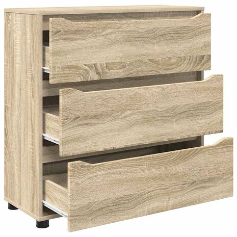 Opbergkast Sonoma Eiken 80 x 31 x 81 cm Bewerkt hout 7
