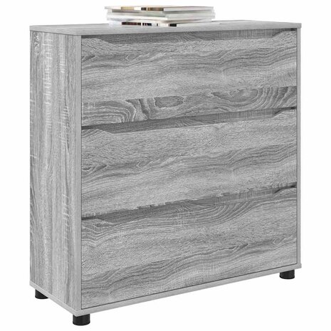 Opbergkast Grijs Sonoma 80 x 31 x 81 cm Bewerkt hout 3