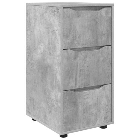 Opbergkast Beton Grijs 40 x 48 x 81 cm Bewerkt hout 2