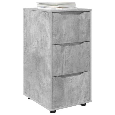 Opbergkast Beton Grijs 40 x 48 x 81 cm Bewerkt hout 3
