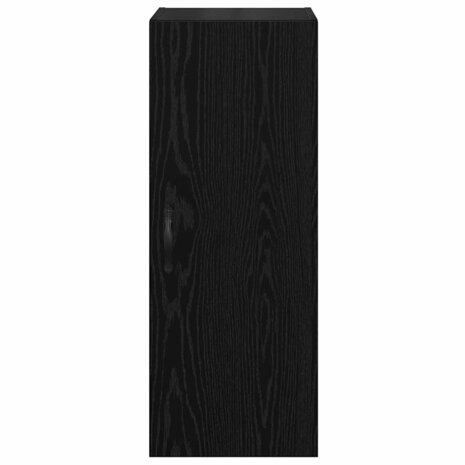 Wandkast Zwart Eiken 34,5 x 34 x 90 cm Bewerkt hout 6