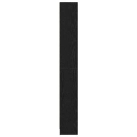 Boekenkast Zwart Eiken 60 x 24 x 176 cm Bewerkt hout 6