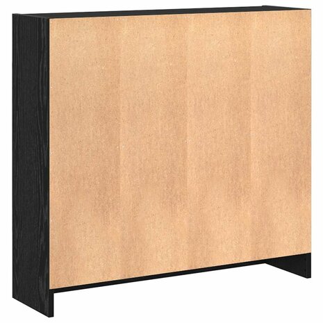 Boekenkast Zwart eiken 80 x 24 x 109 cm Bewerkt hout 7