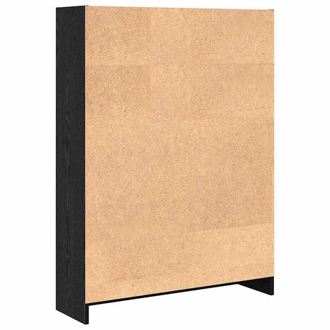 Boekenkast Zwart eiken 80 x 24 x 109 cm Bewerkt hout 7