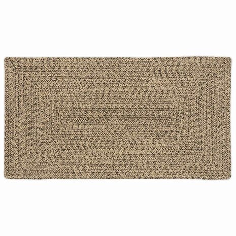Tapijt Naturel en zwart 60 x 110 cm Jute 1