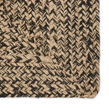 Tapijt Naturel en zwart 60 x 110 cm Jute 5