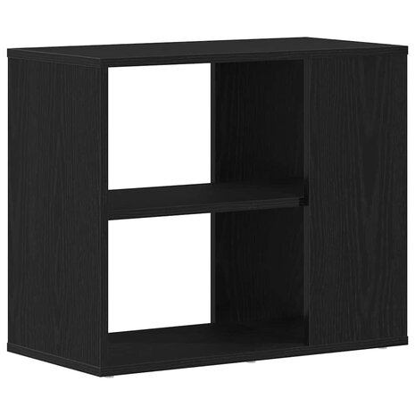 Dressoir met lade Zwart Eiken 60 x 30 x 50 cm Bewerkt hout 2