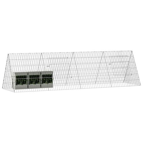 Konijnenkooi Zilver 650 x 55 x 55 cm Gegalvaniseerd staal 3