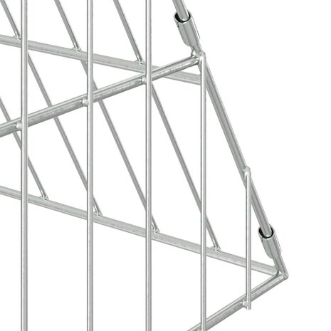 Konijnenkooi Zilver 215 x 100 x 85 cm Gegalvaniseerd staal 9
