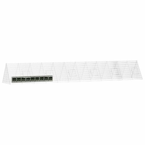 Konijnenkooi Zilver 215 x 100 x 85 cm Gegalvaniseerd staal 3