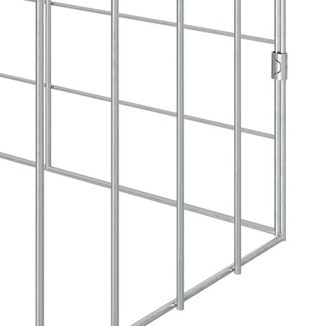 Konijnenkooi Zilver 400 x 78 x 78 cm Gegalvaniseerd staal 9
