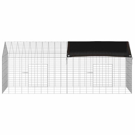 Konijnenkooi Zilver 400 x 78 x 78 cm Gegalvaniseerd staal 8
