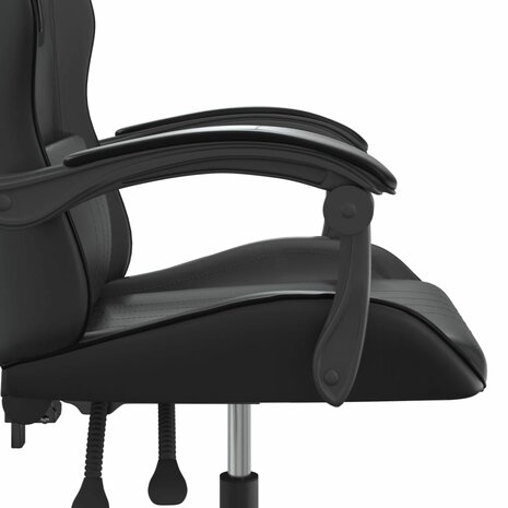 Gamestoel draaibaar kunstleer zwart 7
