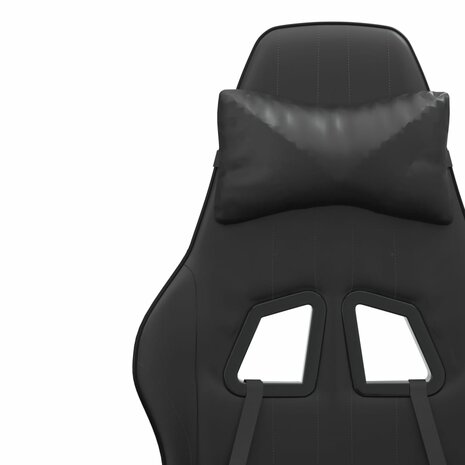 Gamestoel draaibaar kunstleer zwart 9