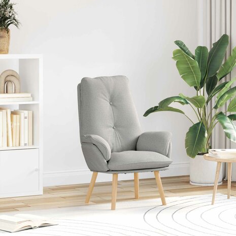 Fauteuil Wolkengrijs 69 x 74 x 93 cm Sherpa Stof 1