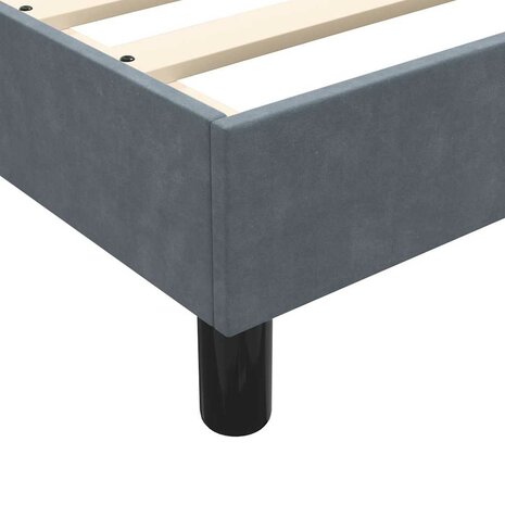 Boxspring zonder matras fluweel donkergrijs 80x210 cm 8