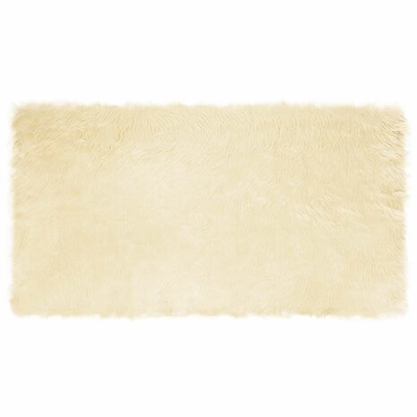 Nep Schapenvacht Tapijt Tafalla Cr&egrave;me 80 x 150 cm Polyester 2