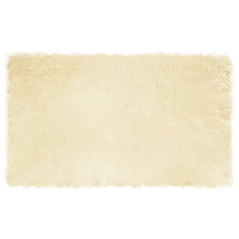 Nep Schapenvacht Tapijt Tafalla Cr&egrave;me 100 x 200 cm Polyester 2