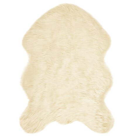 Nep Schapenvacht Tapijt Tafalla Cr&egrave;me 60 x 90 cm Polyester 2