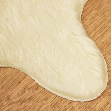 Nep Schapenvacht Tapijt Tafalla Cr&egrave;me 60 x 90 cm Polyester 7