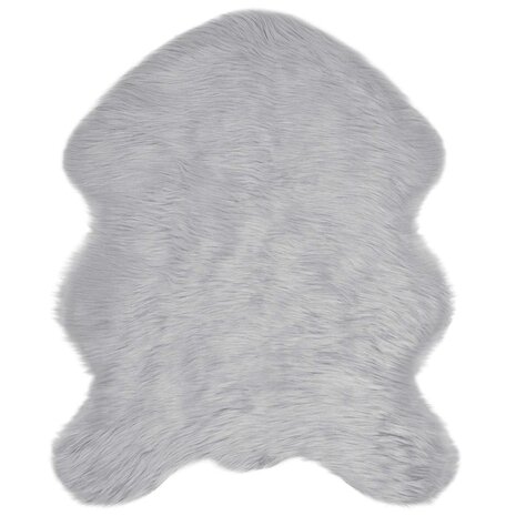 Nep Schapenvacht Tapijt Tafalla Grijs 50 x 80 cm Polyester 2