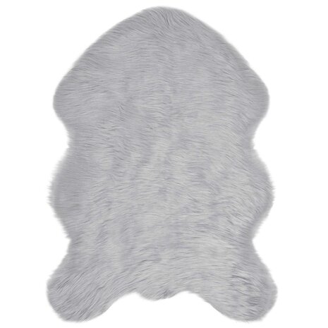 Nep Schapenvacht Tapijt Tafalla Grijs 60 x 90 cm Polyester 2