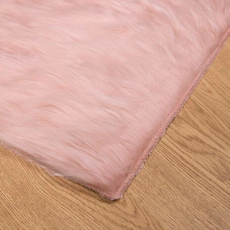 Nep Schapenvacht Tapijt Tafalla Roze 60 x 110 cm Polyester 7