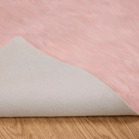 Nep Schapenvacht Tapijt Tafalla Roze 60 x 110 cm Polyester 8