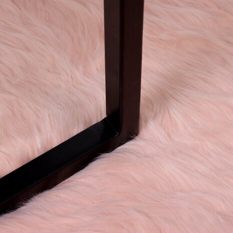 Nep Schapenvacht Tapijt Tafalla Roze 80 x 200 cm Polyester 6