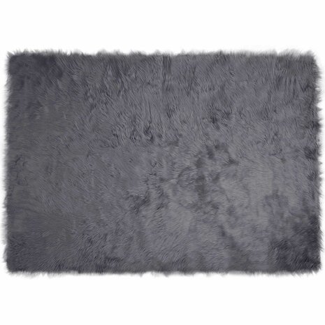 Nep Schapenvacht Tapijt Tafalla Antraciet 120 x 170 cm 2