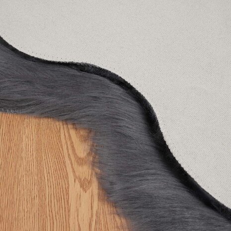Nep Schapenvacht Tapijt Tafalla Antraciet 60 x 90 cm Polyester 6