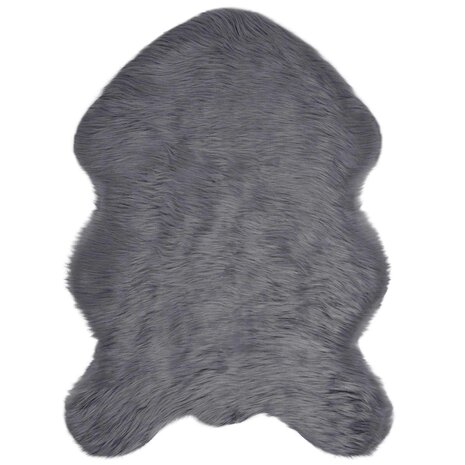 Nep Schapenvacht Tapijt Tafalla Antraciet 80 x 120 cm Polyester 2