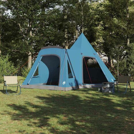 Teepee Tent met dak met opslag Blauw 545 x 450 x 295 cm 1