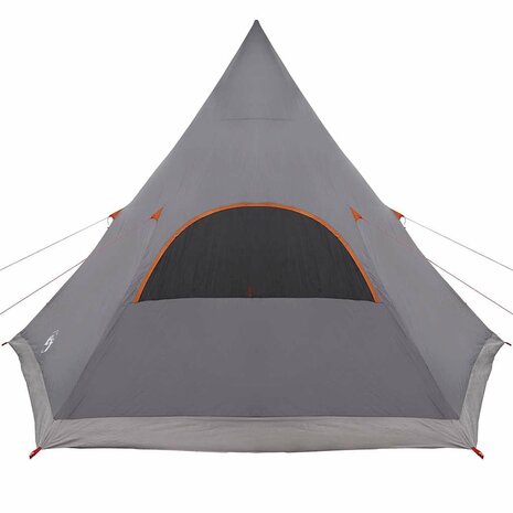 Teepee Tent met dak Grijs en Oranje 545 x 450 x 295 cm 8