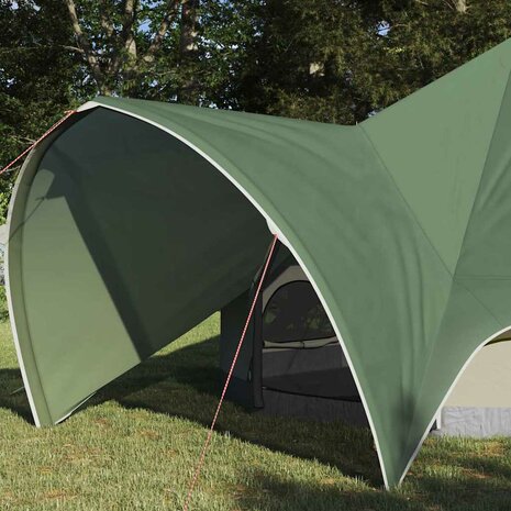 Teepee Tent met dak Groen en Grijs 600 x 600 x 347 cm 3