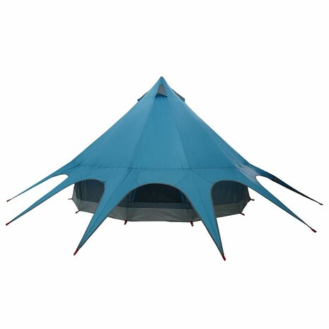 Teepee Tent met dak Blauw en Grijs 600 x 600 x 347 cm 8