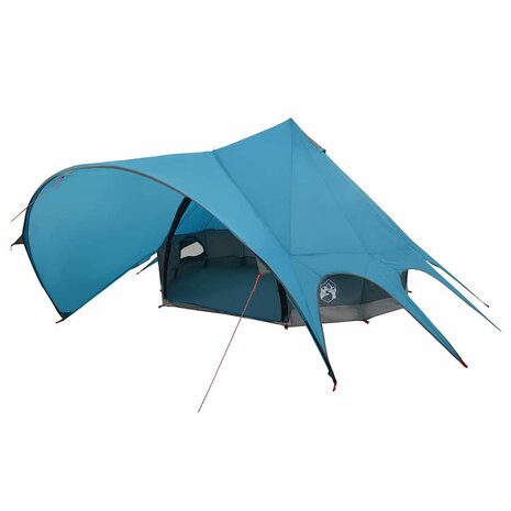 Teepee Tent met dak Blauw en Grijs 600 x 600 x 347 cm 2