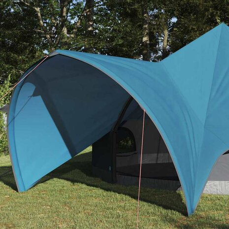 Teepee Tent met dak Blauw en Grijs 600 x 600 x 347 cm 3