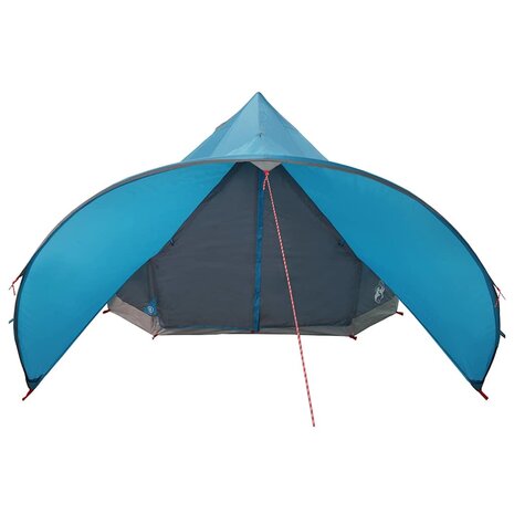 Teepee Tent met dak Blauw en Grijs 600 x 600 x 347 cm 5