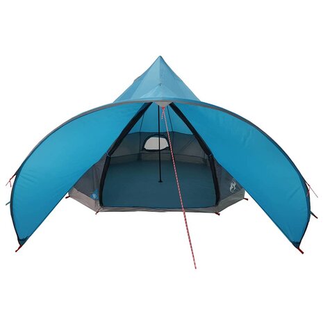 Teepee Tent met dak Blauw en Grijs 600 x 600 x 347 cm 6