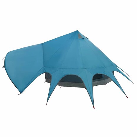 Teepee Tent met dak Blauw en Grijs 600 x 600 x 347 cm 7